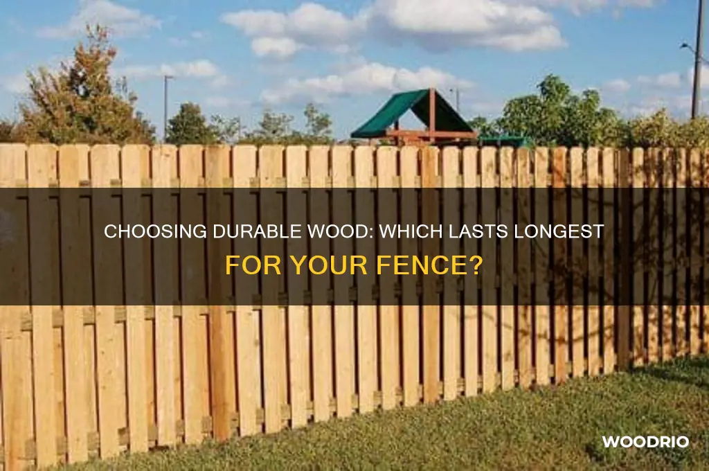 which wood last longer fence