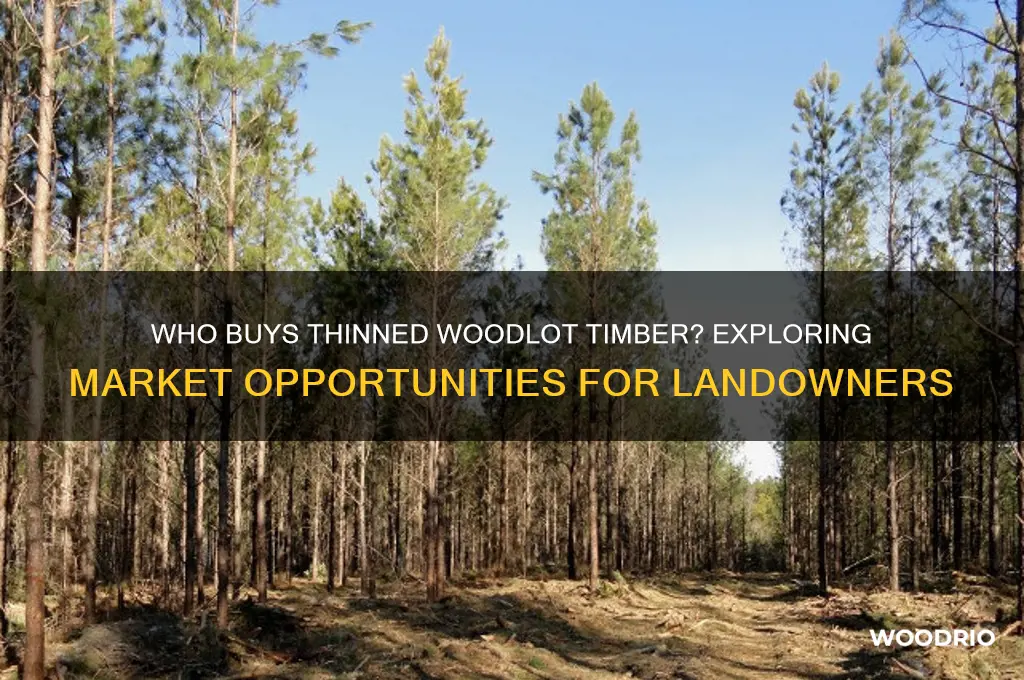 who buys wood from thinning a woodlot