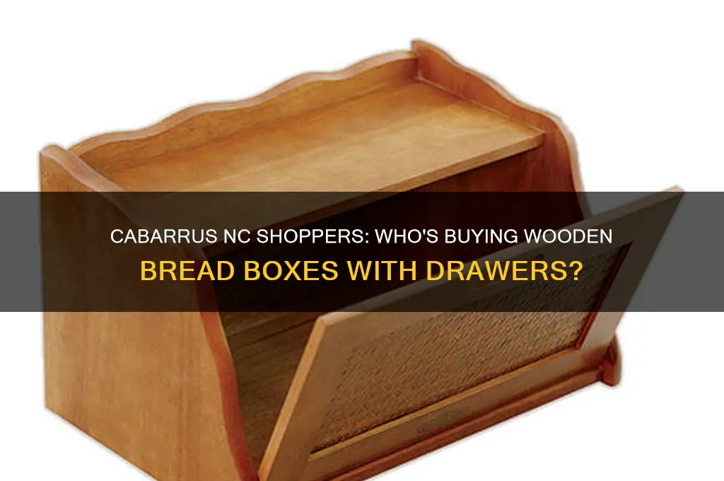 who buys wooden bread boxes with drawer in cabarrus nc