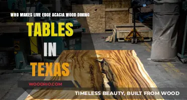 Discover Texas Artisans Crafting Live Edge Acacia Wood Dining Tables