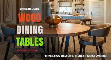 Crafting Solid Wood Dining Tables: Top Makers and Their Artistry