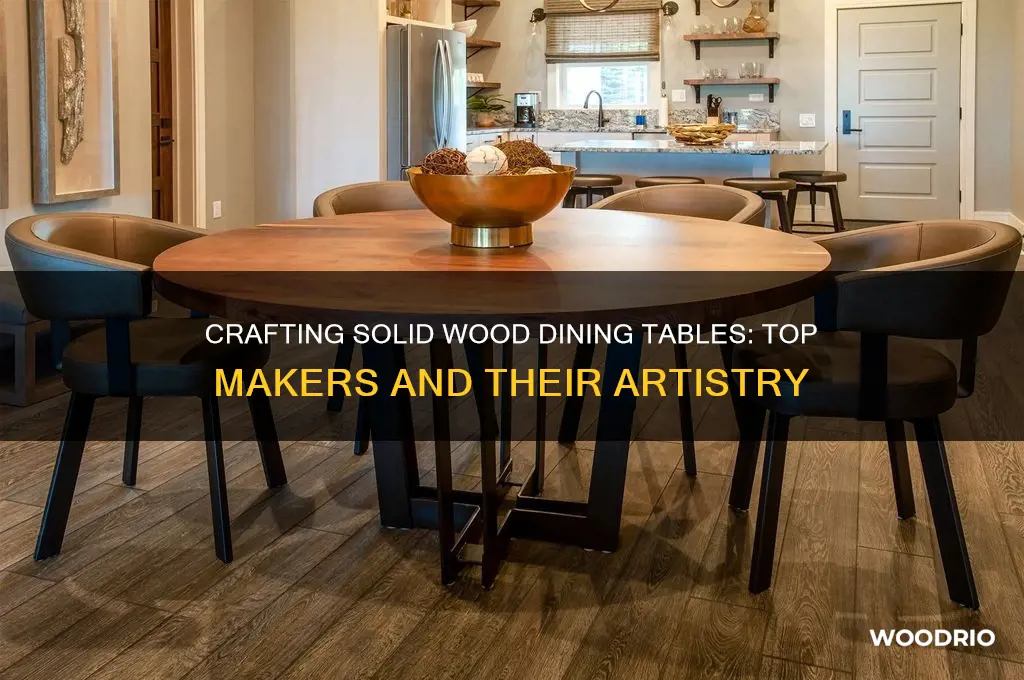 who makes solid wood dining tables