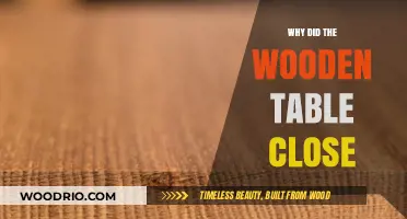 Why Did the Wooden Table Close? Unraveling the Mystery Behind Its Shutdown