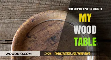 Why Paper Plates Stick to Wood Tables: Causes and Solutions