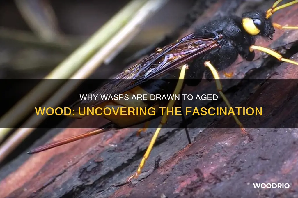 why do wasps like old wood
