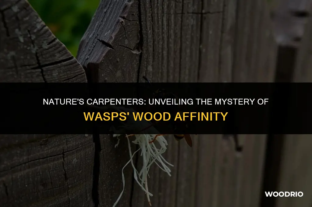 why do wasps like wood
