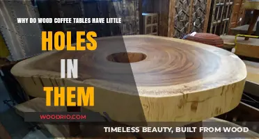 Why Wood Coffee Tables Feature Small Holes: Uncovering the Purpose