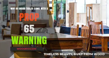 Understanding Prop 65 Warnings on Wood Tables: What You Need to Know