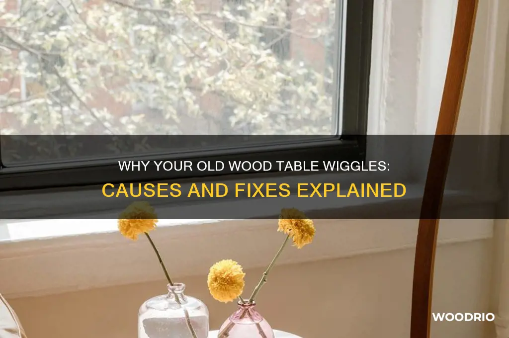 why does an old wood table wiggle