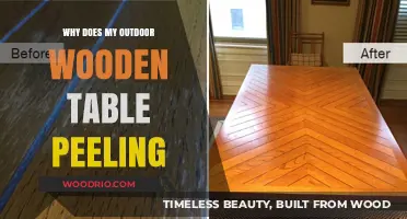 Why Your Outdoor Wooden Table is Peeling: Causes and Solutions