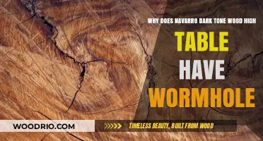 Navarro Dark Tone Wood High Table's Wormholes: Causes and Insights