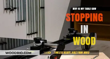 Troubleshooting Table Saw Issues: Why It Stops in Wood