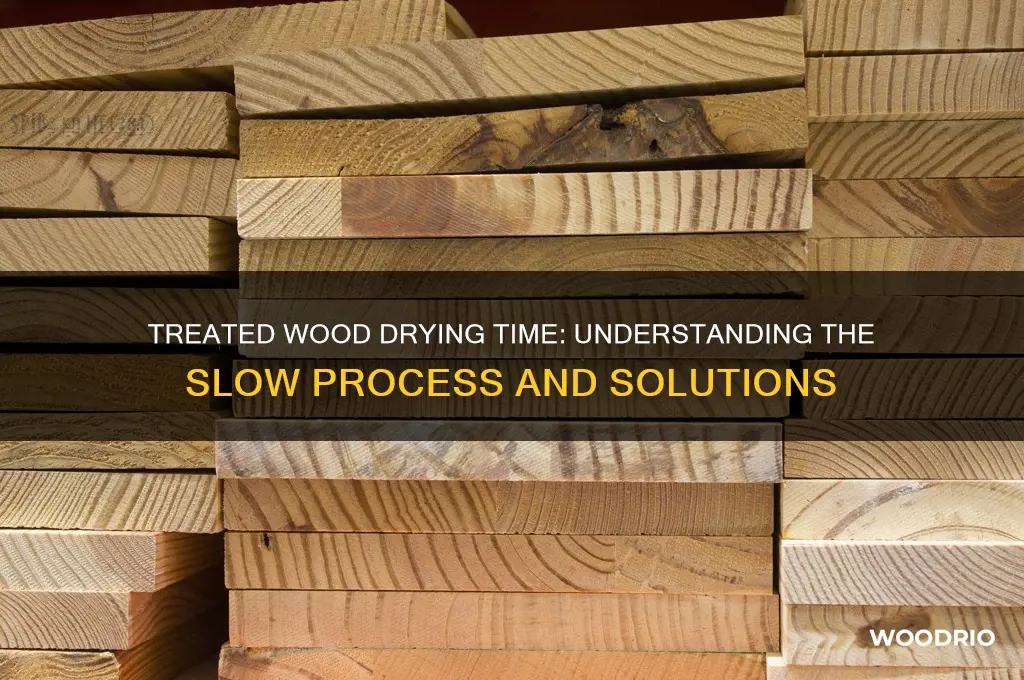 why is my treated wood taking so long to dry