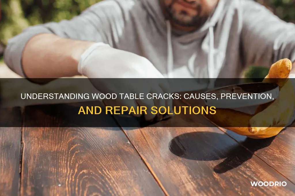 why is my wood table cracking