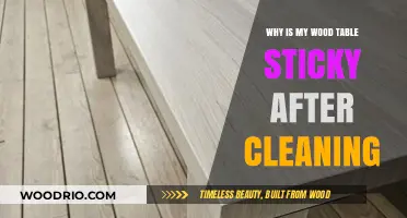 Sticky Wood Table After Cleaning? Causes and Quick Fixes Revealed