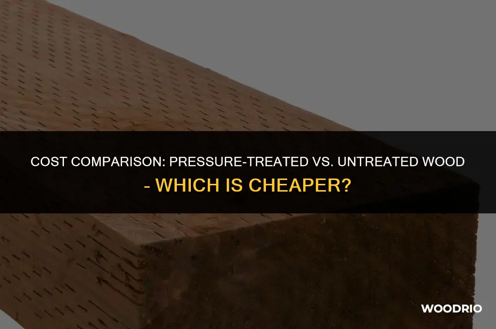 why is pressure-treated wood cheaper than untreated wood