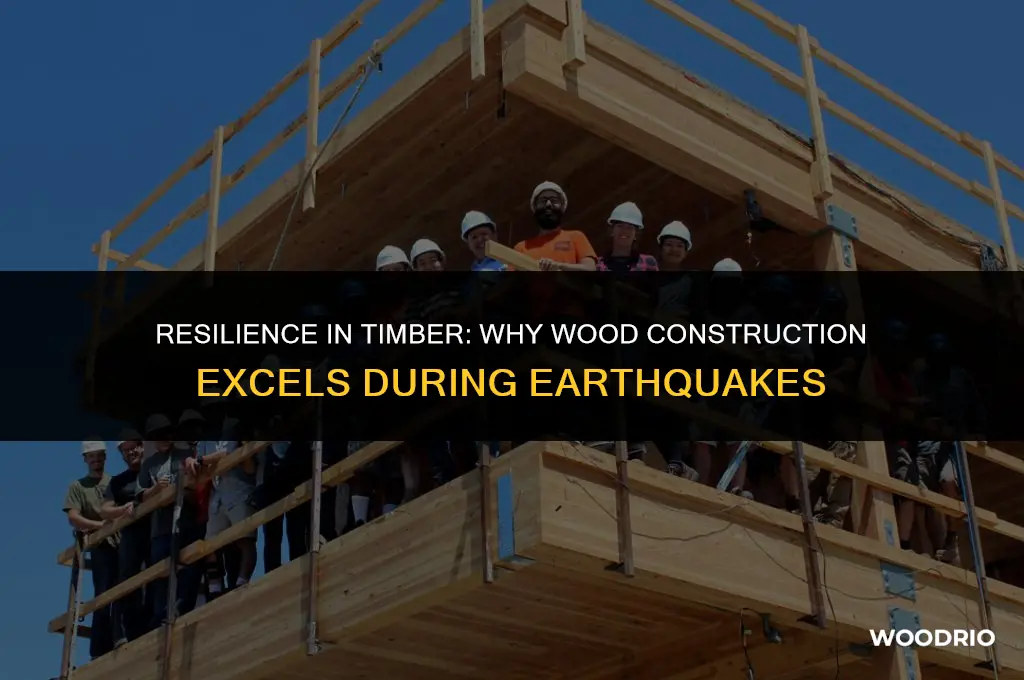 why is wood good for earthquakes