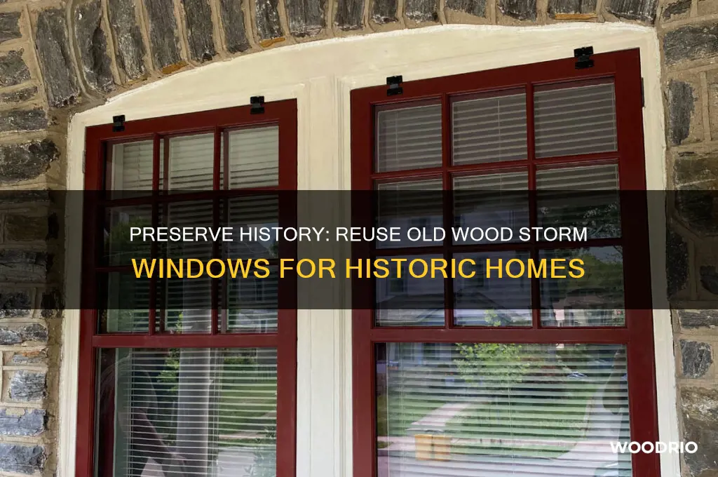 why reuse old wood storm windows for historic homes