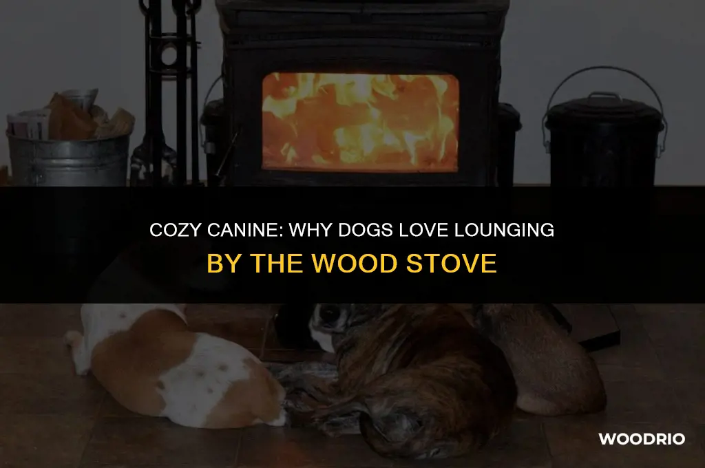 why the dog lies down next to the wood stove