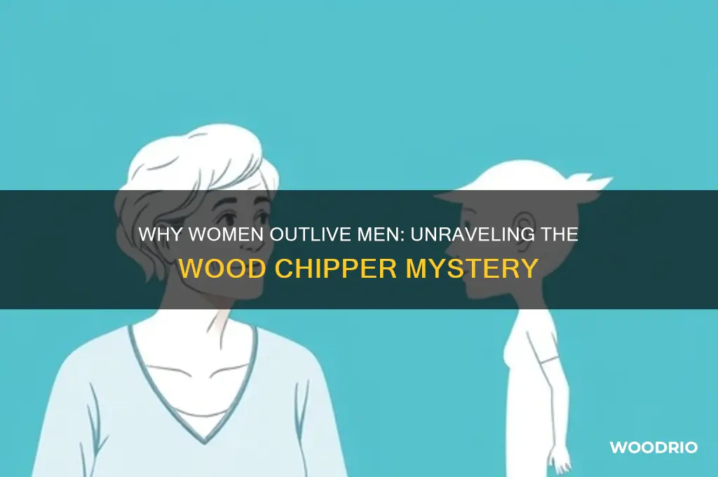 why women live longer than men wood chipper