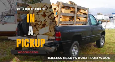 Will a Cord of Wood Fit in a Pickup Truck?