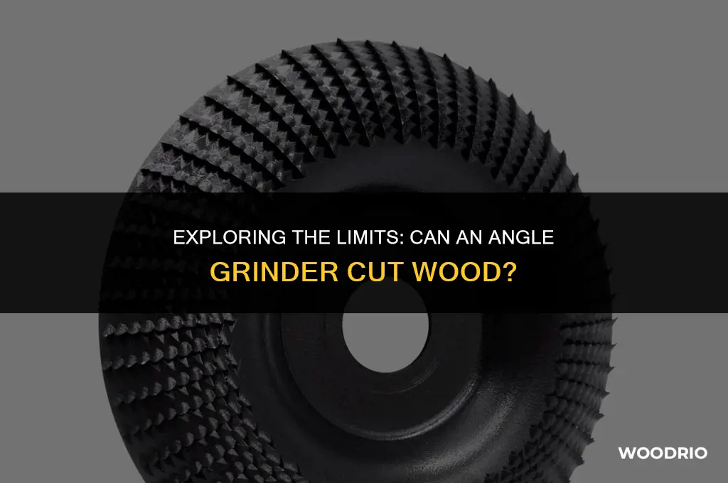 will angle grinder cut wood