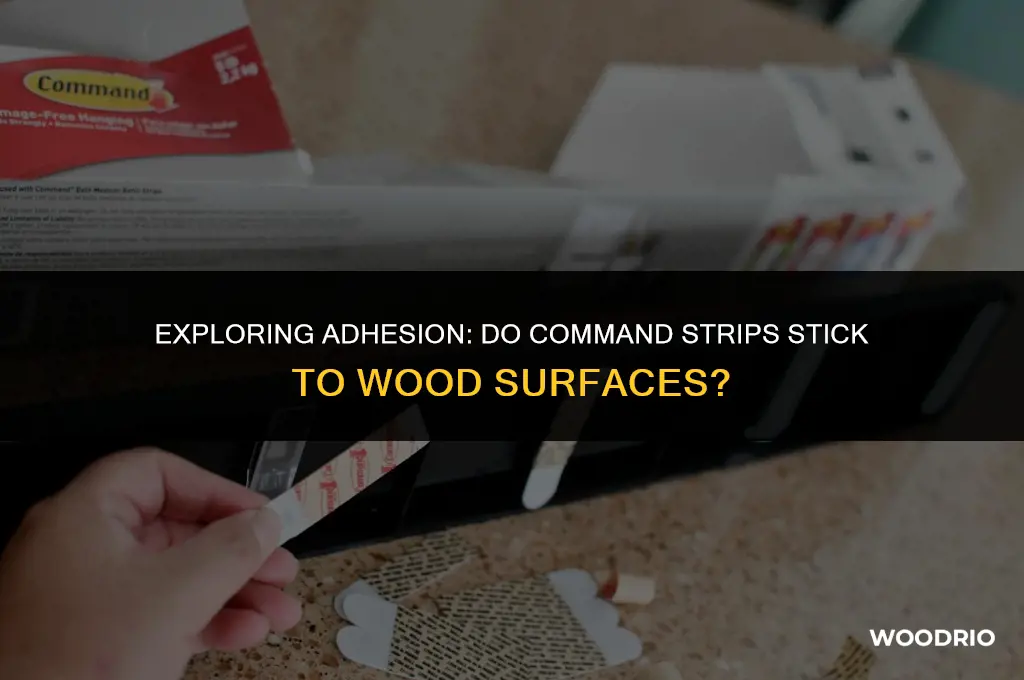will command strips stick to wood