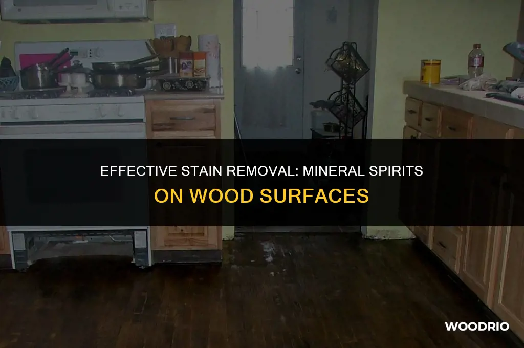 will mineral spirits remove stain from wood