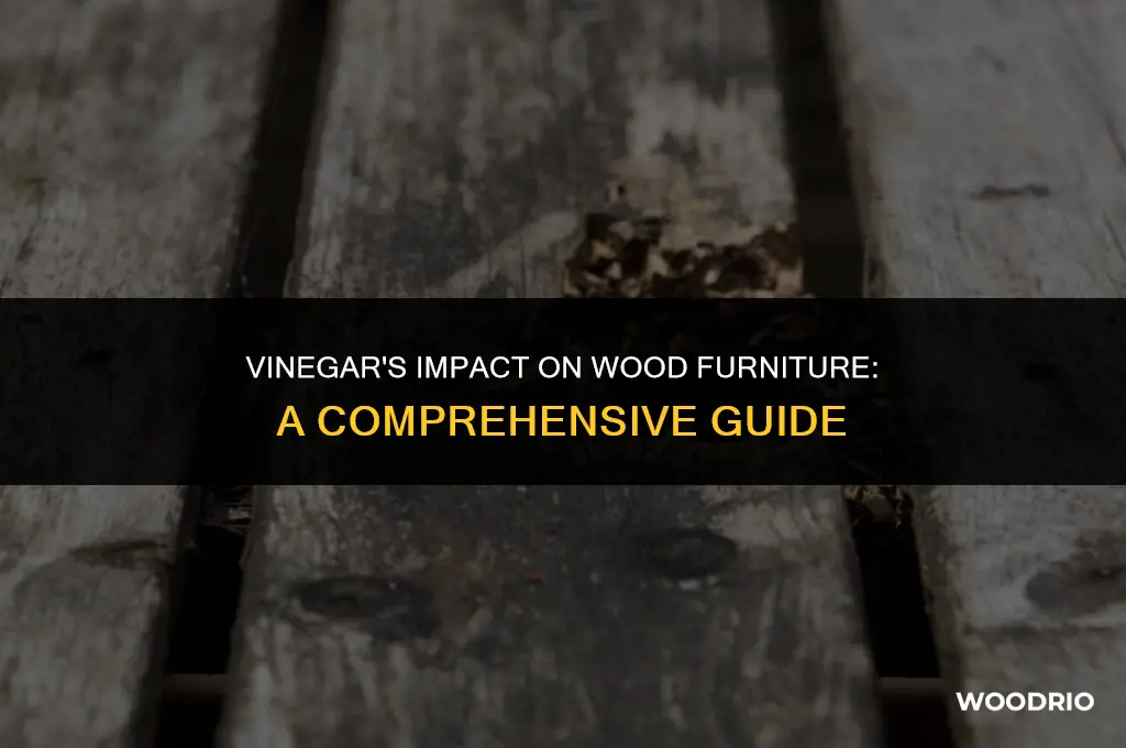 will vinegar damage wood furniture
