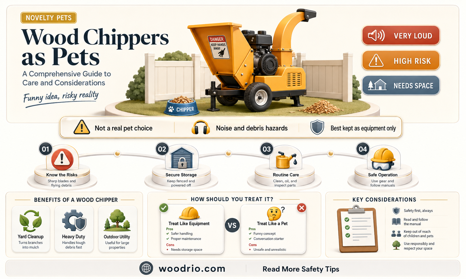 are wood chippers good pets