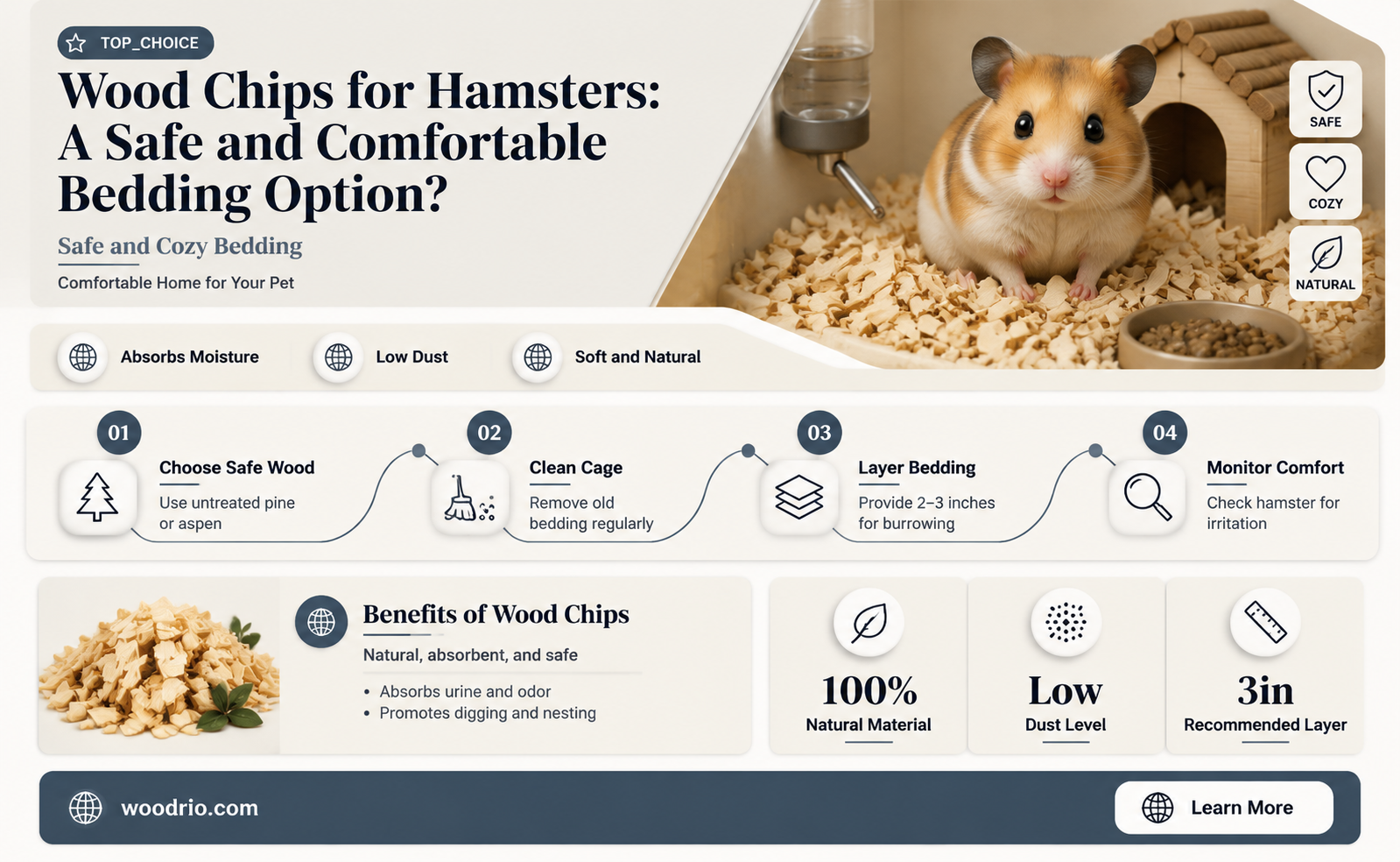 are wood chips good for hamsters