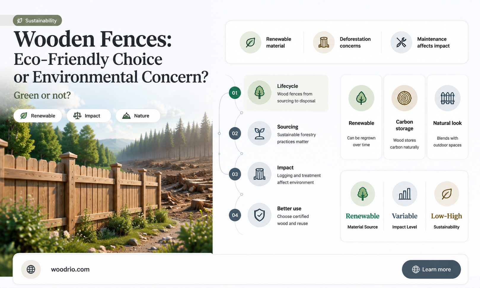 are wooden fences more environmentally friendly