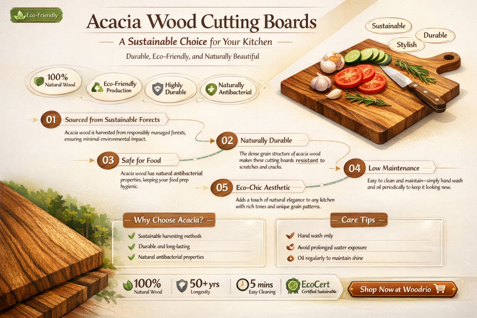 are acacia wood cutting boards good