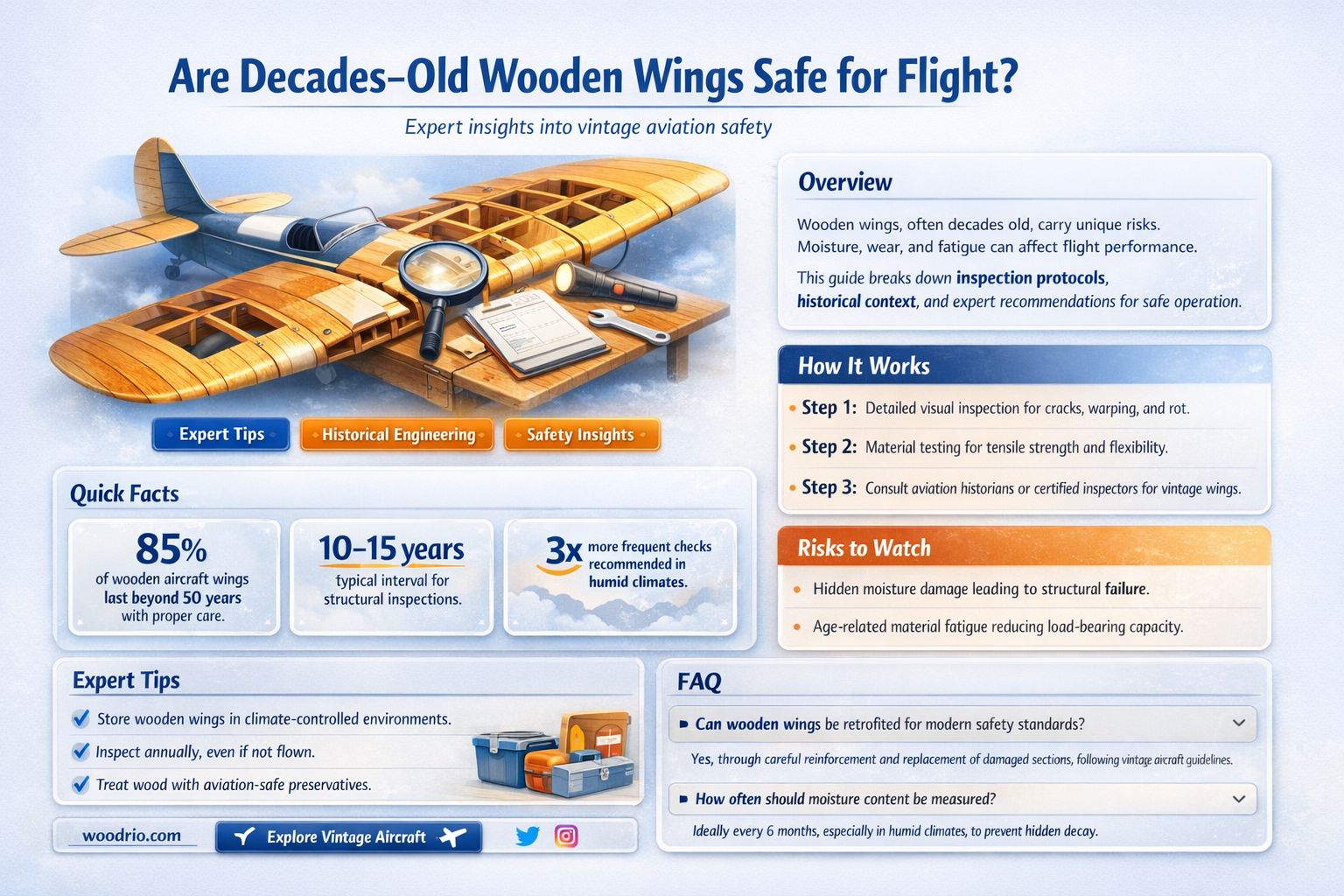 are 64 year old wood wings ok