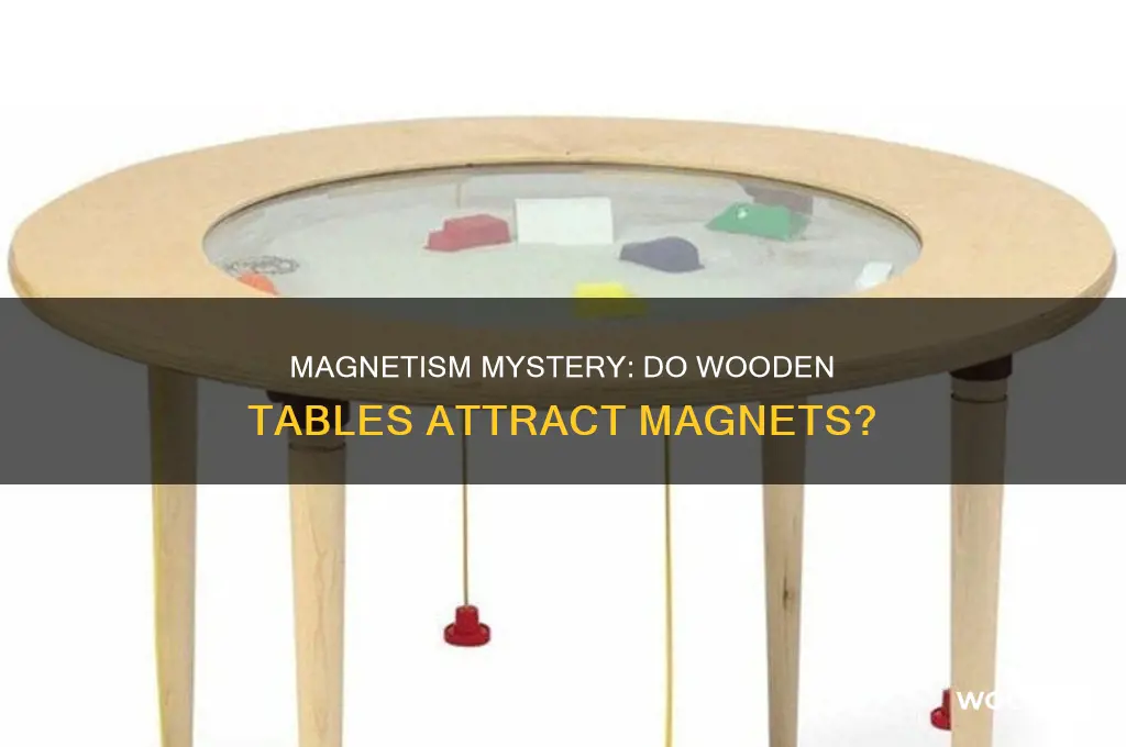 would a magnet be attracted to a wooden table