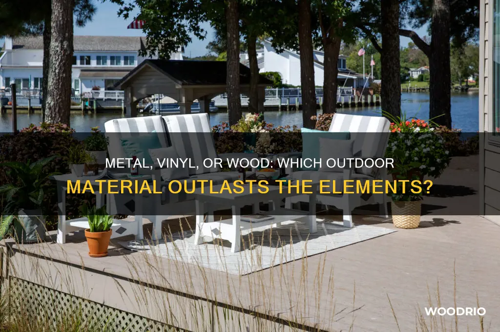 would metal vinyl or wood last longer outside